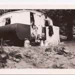Mum, Lis and I on our first caravanning holiday