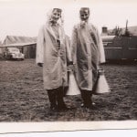 Lis and I carrying water camping